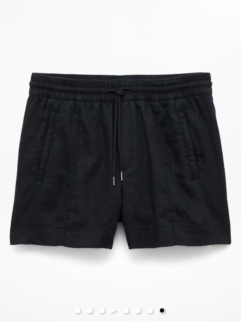 Athleta Retreat Linen Mid Rise 4" Short